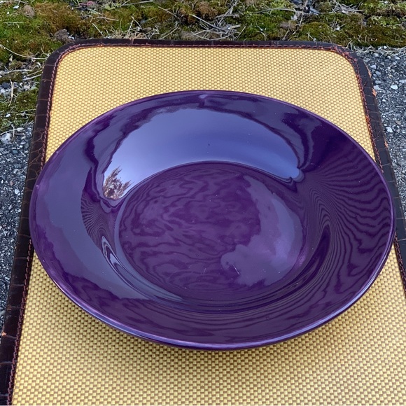 Pottery Barn SAUSALITO Fig Purple Glazed Earthenware Dinner Plate - Picture 16 of 16